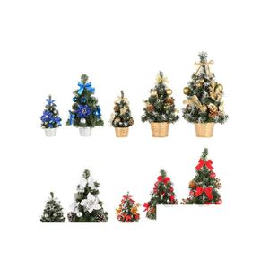 Christmas Decorations Mini Tree Table Decoration Small Pine Festival Home Office Decor Party Ornaments Xmas Drop Delivery Garden Fes Dhis6