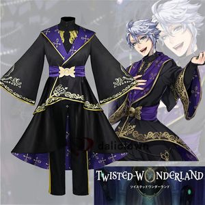 Akcesoria kostiumowe Gra Twisted Wonderland Cosplay Riddle Black Fancy Dres Men Minform Party Purim Carnival S 230111