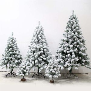 クリスマス装飾1PCホワイトシミュレーション人工群れ雪の木の装飾品240cm