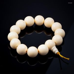 Bangle Natural Desin Elastic Branselets Bransoletki Ivory Biała buddyjska medytacja Buddha Bransoletka dla mężczyzn Klasyczny prezent biżuterii