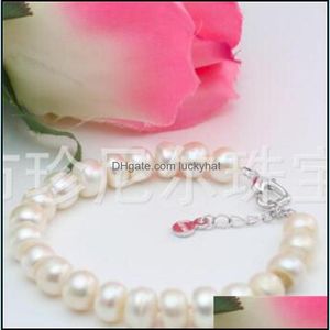 Bracciale Collana Best Buy New Pearls Jewelry 12Mm Golden Shell Pearl 18 7.5Bracelet 14K. 11 W2 Drop Delivery Set Dht3J