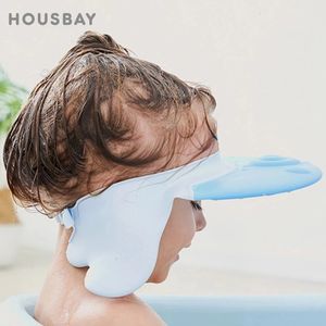 Shower Caps Shampoo Cap Adjustable Wash Shower Hat For borns Baby Ear Protection Children Bath Visor Head Cover Cute Octopus Shield 230111