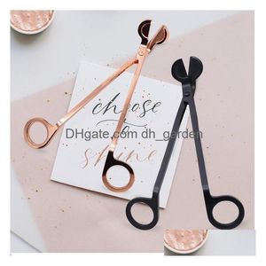 Scissors Stainless Steel Candle Wick Trimmer Oil Lamp Trim Tea Cutter Snuffer Tool Hook Clipper T2I52934 Drop Delivery Home Dhgarden Dhucy