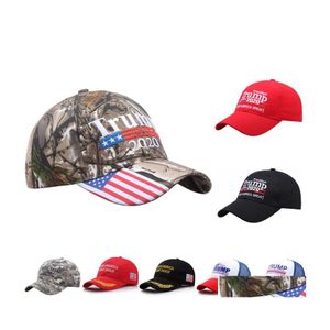 Other Home Textile Donald Trump Camouflage Hat Keep America Ball Cap Embroidery Letter Baseball Adjustable Snapback For Man Women Dr Dh3Of