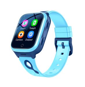 Kinderuhren Kinder-Smartwatch, 4G-SIM-Karte, GPS-Tracker, SOS-Kamera, Kinder-Handy, Voice-Chat, Smartwatch, Mathe-Spiel, IPX7, wasserdicht, 230111