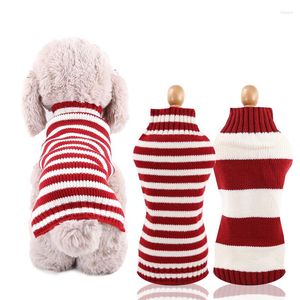 Dog Apparel 2023 Christmas Gift For Pet Stripe Sweater Winter Clothes Dogs Dachshund Jumper Knitted Cat Costume Sphynx