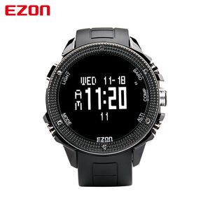 Avanadores de pulso para caminhada ao ar livre altímetro barômetro Compass Big Dial Sport assiste o mundo da luz de fundo do mundo para homens