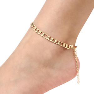 Hamza Moda Takı Bileklik Figaro Zinciri Anklet Vintage Ayak Bilezikleri Damla Teslimat Dhq4y