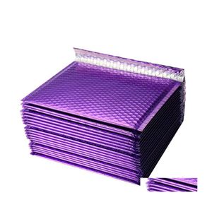 PCS PCS PCS Mailers Bolsa de e -mail de bolha de envelope acolchoada Diferentes especifica￧￵es de papel roxo envelopes Bagsgift Drop Deliv Dhjte