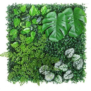 Decorative Flowers Simulation Plant Artificial Green Home Wall Decoration El Cafe Lawn Shop Background Customization