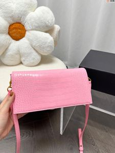 YS Luxurys Bags Damen Umhängetasche mit Klappe, klassische Krokodil-Schultertasche, Designer-Taschen von Y Brand, große Handtasche, rosa Hobo-Handtaschen, kleine Tragetasche, Umhängetasche, Clutch-Geldbörse