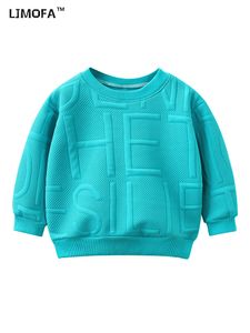 Pullover LJMOFA Spring Autumn Kids Boys Sweatshirts Creative Design Long Sleeve Girls Pullover Toddler Sweater Baby Hoodie Clothes D162 230111