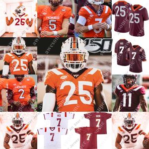 Fotbollströjor Virginia Tech Hokies Football Jersey James Mitchell Knox Kadum Connor Blurrick Malachi Thomas Kaleb Smith Dawain Lofton Devon Hunter Nyquee