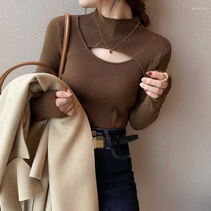 Women's Jackets 2023 Autumn Winter Women Korean College Style Youth Sweet Temperament Sweater French Tender Ladylike Sexy Slim Knitted
