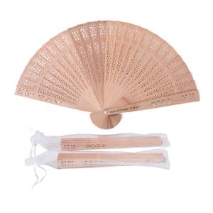 Party Favor Personalized Wooden Hand Fan Wedding Favors And Gifts For Guest Sandalwood Fans Drop Delivery Home Garden Festive Supplie Dhxtj