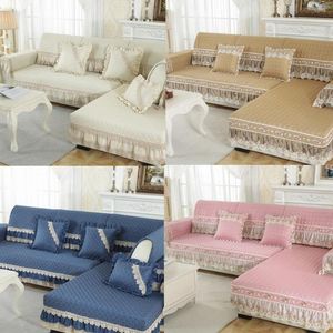 Stuhl deckt qualitativ hochwertige europäische Sofa für Wohnzimmer Vier Seasons Universal Stoffkissen Nicht-Schlupf-Couch Couch Cover Set Kid