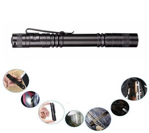 Led Pen Light Mini Flashlight Aluminium Alloy Flashlights Pocket lamps Portable Anti Wear Torch Lamp With Clip