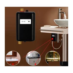 Bath Accessory Set Mini Electric Water Heater 3800W 220V Outdoor Cam Caravan Instant Shower System Kitchen Bathroom Accessories Drop Dhkla