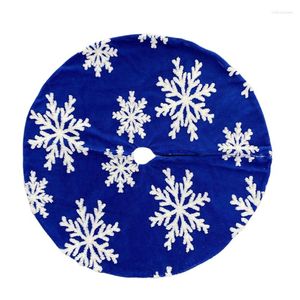 Christmas Decorations Tree Skirt Round Soft Plush Snow Decor Holiday Festival Party Supplies