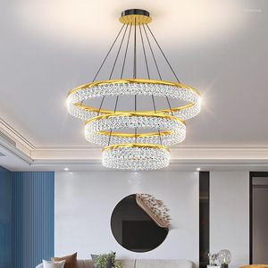 Kronleuchter Moderne Einfache Wohnzimmer Led Kronleuchter Nordic Licht Luxus Schlafzimmer Ring Kristall Innen Dekor Beleuchtung Leuchte