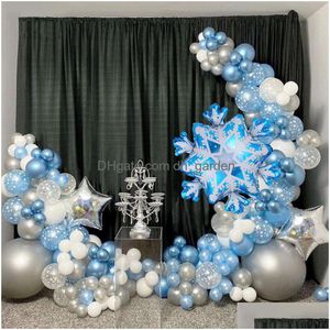Andere Event-Partyzubehör Weihnachten Neues Luftballonpaket mit Eis- und Schneethema, Girlandenset, Geburtstagsdekoration, Drop-Lieferung Dhgarden Dh80I