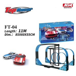 Diecast Model car Electric Rail car Double Remote Control Car Racing Track Toy Autorama Circuit Voiture Electric Railway Slot Race Car Kid Toy 230111