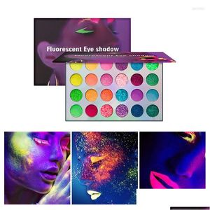Eye Shadow 24 Colors Luminous Eyeshadow Makeup Sequins For Tmaquillagehe Dark Maquillaje Facial Glow Wholesale Drop Delivery Health Dhnlr