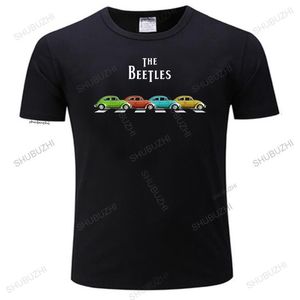 Herr tshirts herrar sommaren högkvalitativ t -shirt klassisk vintage buggy bil The Beetles Old Bugs Lover Unisex Fashion Crew Neck Tshirt Black 231031