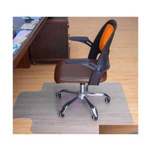 Mattor transparent datorbord mattor nonslip 60x120cm PVC Protector Clear Chair Mat Home Office Rolling golvmattor