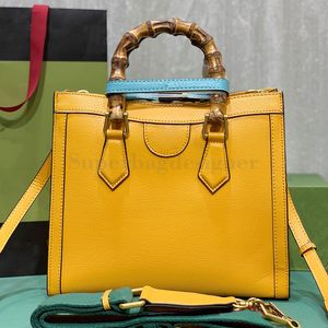 7a kvalitetsdesigner Diana bambu handväskor väska crossbody axel kvinnor lyxiga designers väskor läder pursar vintage retro affärshöljes mini 20 cm 27 cm