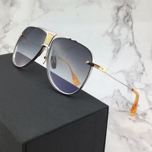 Klassisk decennium silverpilot solglasögon för män kvinnor grå skuggad Sonnenbrille designer solglasögon gafas de sol uv400 glasögon med låda