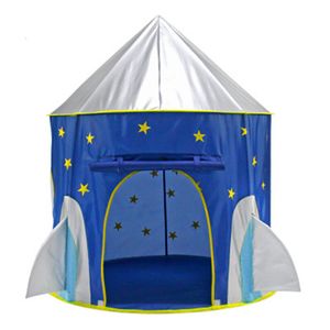 Zabawne namioty Play Portable Składany Księcia Złóż namiot dzieci chłopiec Cubby Play House Prezenty dla dzieci Namioty na zewnątrz Zamek 230111