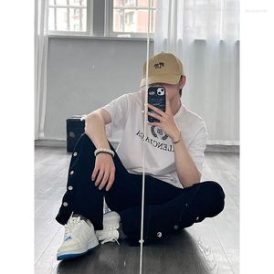 Männer Hosen Koreanische Harajuku Stil Luxus 2023 Männer Vintage Fracht Streetwear Casual Disco Dance Y2k Hosen Ropa Hombre