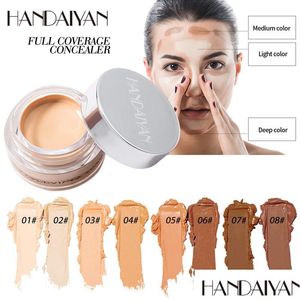 Eye Shadow Handaiyan Face Beauty Eyeshadow Concealer Liquid Convenient Pro Cream New Makeup Brushes Foundation Drop Delivery Health E Dhcqd