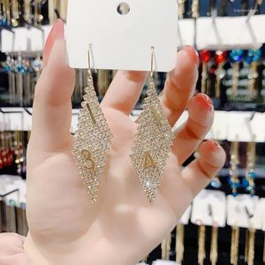 Stud Earrings 2023 Long Full 1314 Female Korean Temperament Net Red Versatile Tassel