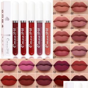 Lip gloss cmaadu Matt all'ingrosso impermeabile sexy longlasting lip gloss veet rossetto a 18 colori labbra brillanti goccia brillante consegna dhlu2