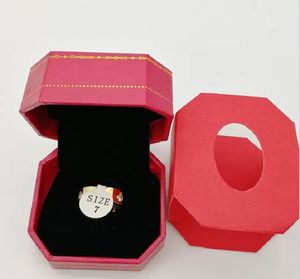 2023Luxury Designer Titanium Steel Rose Gold Love Ring for Women Luxury Zirconia Förlovningsringar Män smycken gåvor modetillbehör med låda