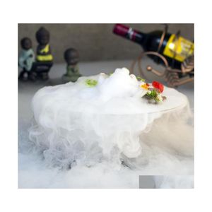 Diskplattor Handgjorda salladsk￥lar Specials Dry Ice Artistic Conception Glass Cooking Hollowware Bowl Molecar Delicacies Creative DHVDZ