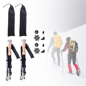 Trekking Poles Portable Folding Cane äldre promenad kryck för camping