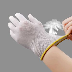 XINGYU Safety Work Gloves Industrial Protective White Fingertips PU Flexibilty Constrution Repair Garden 3/6/12/24 Pairs