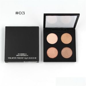 Тени для век роскошный макияж Beauty Pro Color 4 Pallete Compact Colorf Shimmer Natural в ношении.