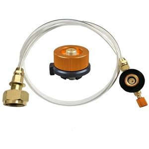 Camp Kitchen Outdoor Camping Gas Stove Propane Refill Adapter Tank Adaptor Cylinder Filling Charging oline Canister Accessories 230110