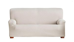 Chair Covers IN Ulysses Elastic Sofa Cover | Color-white Squares-2 Seater