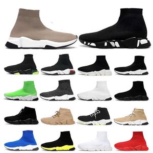 Sockskor män kvinnor graffiti vit svart röd klar enda snörning neon gula män kvinnor tränare utomhus plattform sneakers casual promenad skor med låda nr017a