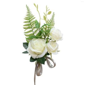 Dekoracyjne kwiaty symulacja schodów impreza z ceremonią odbioru wstążki Pogografia na wesele sztuczny kwiat samochodowy
