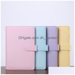 Блокноты кожаная ноутбука PU ER Clip A5 A6 Notebooks Loak Leaf Binder Personal Planner Dirys для наполнителя бумаги Deli Dhgarden DHV3X