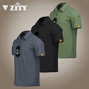 Polos masculinos Zity Man Shirt S Casual 100% de poliéster alta quantidade de colar para baixo para plus size 230111