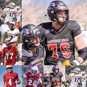 Fotbollströjor NCAA södra Utah Football Jersey Thomas Duckett Lance Lawson Brandon Schenks Frank Harris III David Atencio Judd Cockett Brennon Hutchings