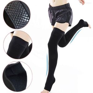 Pantaloni attivi Calzini a compressione per yoga di grado Calze a pressione elastiche unisex Collant sexy Leggings da palestra Sock Leg Shaping Slim