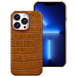 مصمم مصمم فاخر تمساح الملمس العلمي الأصلي للـ iPhone 14 13 Pro Max 13 Mini 12 11 Pro Max XS Max XR 8 Plus 6 Cover